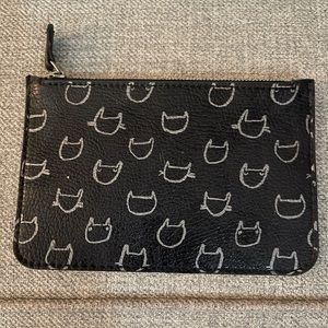 Never Used Loft Coin Purse with kitty cat pattern